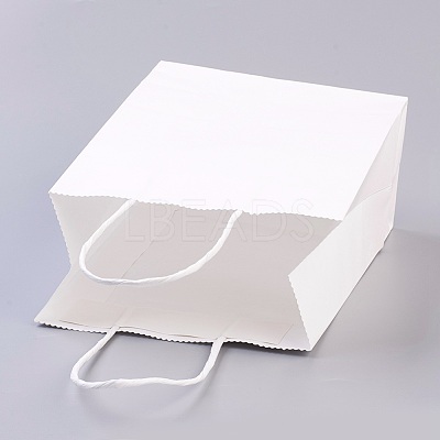 Pure Color Kraft Paper Bags AJEW-G020-A-03-1