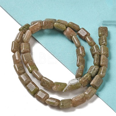 Natural China Unakite Beads Strands G-G085-A27-01-1