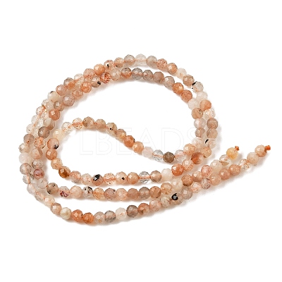 Natural Peach Moonstone Beads Strands X-G-J400-E16-02-3MM-A-1