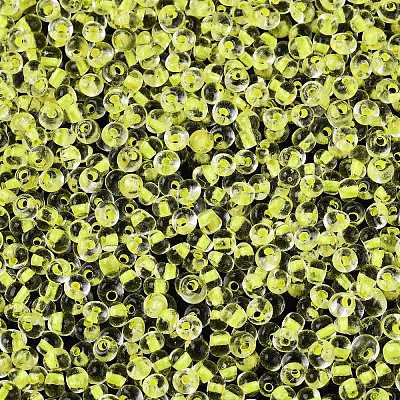 8/0 Inside Colours Transparent Glass Seed Beads X1-SEED-T007-06C-1