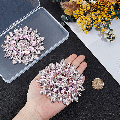 2Pcs Glass Hotfix Rhinestone DIY-GF0013-36A-1