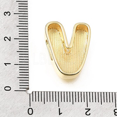 Brass Slide Charms KK-E802-33G-V-1