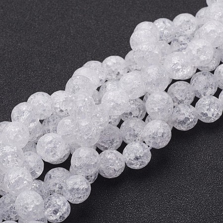 Synthetic Crackle Quartz Beads Strands X-G-SF10MM-43-1