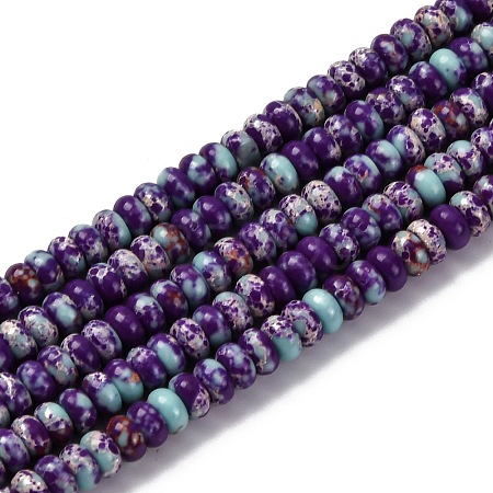 Synthetic Imperial Jasper Dyed Beads Strands G-K343-C39-05-1