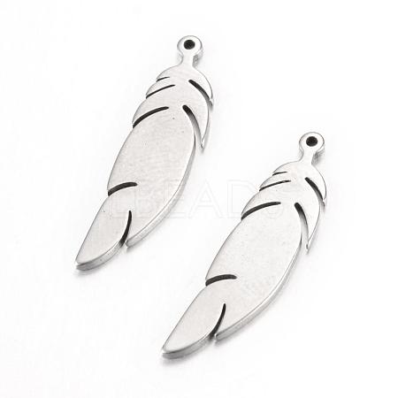 Tarnish Resistant 304 Stainless Steel Pendants STAS-S054-60-1