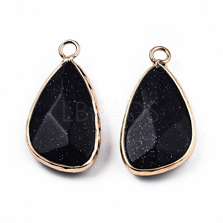 Synthetic Blue Goldstone Pendants G-N326-136-04-1