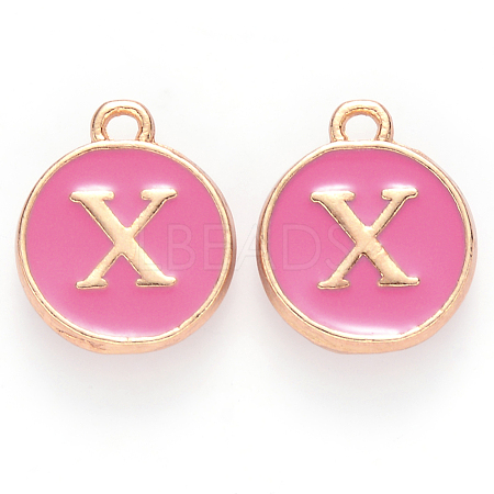 Golden Plated Alloy Enamel Charms ENAM-S118-08X-1