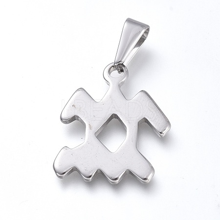 Non-Tarnish 304 Stainless Steel Pendants STAS-L210-06L-P-01-1