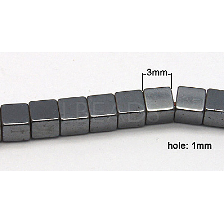 Non-magnetic Synthetic Hematite Beads Strands X-G-Q527-1-1