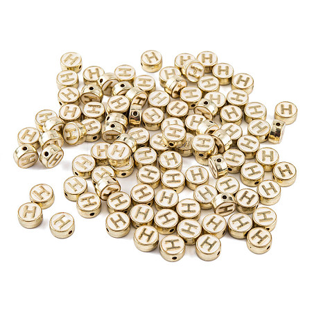 (Defective Closeout Sale: Enamel Yellowing) Alloy Enamel Beads ENAM-XCP0001-43-1