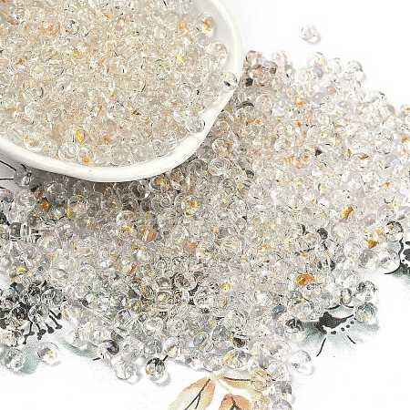 6/0 Spray Paint Fringe Glass Seed Beads SEED-H003-11B-1