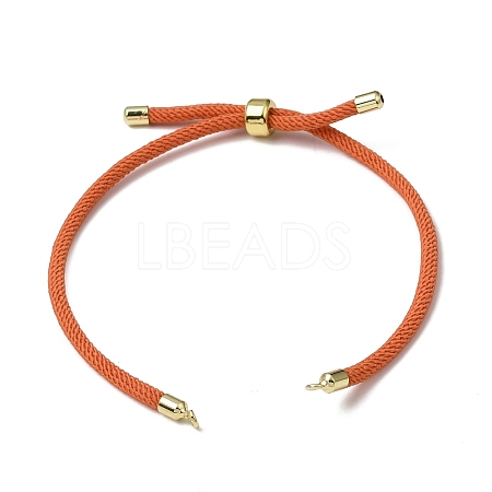 3MM Adjustable Round Nylon Braided Cord Bracelet Making FB-CBAA152-04G-28-1