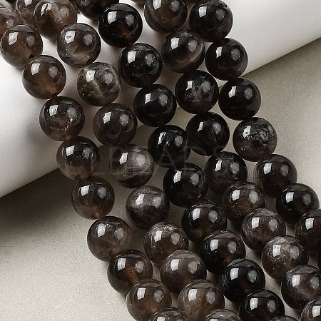 Natural Smoky Quartz Beads Strands G-B167-A09-10mm-1