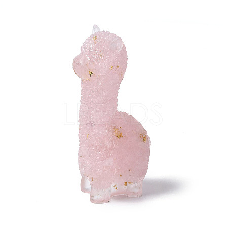 Resin Alpaca Display Decoration DJEW-P021-B01-1