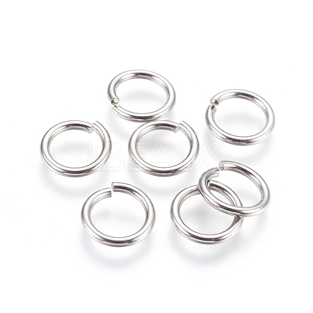 Tarnish Resistant 304 Stainless Steel Open Jump Rings STAS-P212-25P-10-1