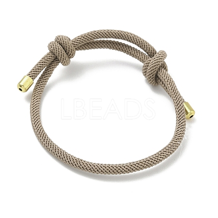 Adjustable Nylon Round Milan Cord Slider Bracelet Making FB-H001-01G-03-1