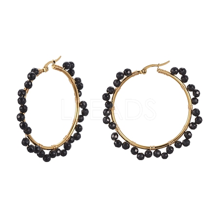 201 Stainless Steel Hoop Earrings EJEW-JE04041-02-1