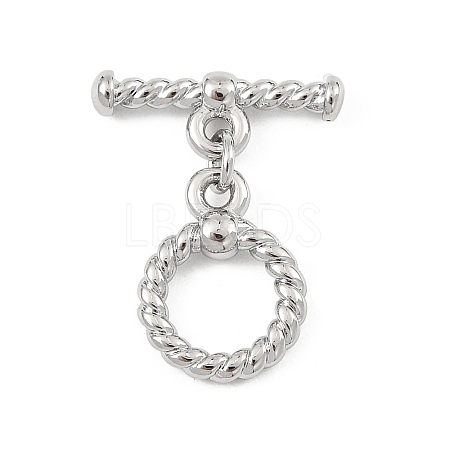 SHEGRACE Brass Toggle Clasps XGR0121P-156P-1