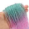 Transparent Painted Glass Beads Strands DGLA-A034-T1mm-A10-2