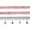 Natural Strawberry Quartz Beads Strands G-B090-A26-03-5