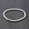 Synthetic Howlite Beaded Stretch Bracelets BJEW-A117-A-10-2