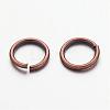 Red Copper Color Brass Open Jump Rings X-JRC8MM-R-2