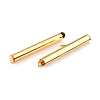 304 Stainless Steel Slide On End Clasp Tubes STAS-C044-08E-G-3
