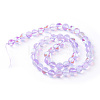 Synthetic Moonstone Beads Strands G-R375-8mm-B02-2