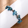 Adjustable Natural Apatite Braided Bead Bracelets for Women BJEW-U035-02N-3