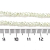 Baking Electroplate Glass Beads Strands DGLA-A039-J4mm-B17-4