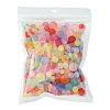 80G 4 Styles Transparent Acrylic Ball Beads FACR-FS0001-02-2