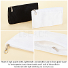 WADORN 2Pcs 2 Colors Cloth Zipper Bag FIND-WR0005-46-4