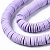 Handmade Polymer Clay Beads Strands X-CLAY-R089-8mm-146-2