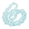 Electroplate Baking Paint Transparent Glass Beads Strands GL-CBA17FF-02K-1