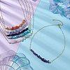 Natural & Synthetic Mixed Gemstone Chip Bib Necklaces NJEW-JN04950-2