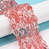 Cherry Quartz Glass Beads Strands LS-G-P497-01A-10-2