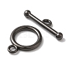 Rack Plating Brass Toggle Clasps KK-A225-06B-2