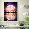 Moon & Starry Sky & Tree Pattern DIY Diamond Painting Kit PW-WG62259-01-2