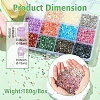 180G 12 Colors Glass Bugle Beads SEED-YW0002-79-3