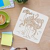 Plastic Reusable Drawing Painting Stencils Templates DIY-WH0172-360-3