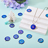 12Pcs 12 Constellations Epoxy Resin Pendants FIND-TAC0027-38-8