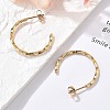 304 Stainless Steel C-Shaped Stud Earrings EJEW-R017-02G-03-2