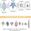 24Pcs 12 Style Alloy Pendants FIND-FH0004-36-2