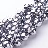 Non-Magnetic Synthetic Hematite Bead Strands G-D009-1-1