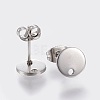 Non-Tarnish 304 Stainless Steel Stud Earring Findings STAS-K184-01-01P-2