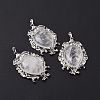 Natural Quartz Crystal Big Pendants G-P496-01P-21-4