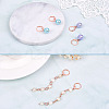 Brass Leverback Earring Findings KK-TA0007-89RG-7