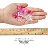 Opaque & Transparent Acrylic Beads MACR-YW0002-01G-3
