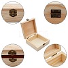 Unfinished Pine Wood Jewelry Box CON-WH0072-13-4