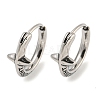316 Surgical Stainless Steel Hoop Earrings EJEW-D096-13B-AS-1